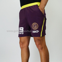 Brisbane Broncos 2018 NRL ISC Adults Training Shorts (Sizes S - 5XL)