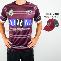 Manly Sea Eagles 2018 Mens Home Jersey (Sizes S - 3XL) *BNWT* + FREE CAP