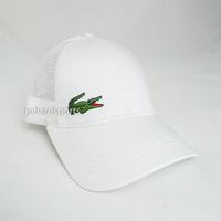 Lacoste Trucker Mesh Adjustable Cap in White 