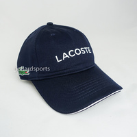 Lacoste Dry Logo Adjustable Cap in Navy Blue / White 
