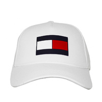 Tommy Hilfiger Cotton Flag Adjustable Cap in White 