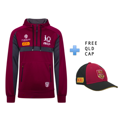 QLD Maroons Mens State of Origin Pullover Squad Hoody Sizes S-5XL BNWT 