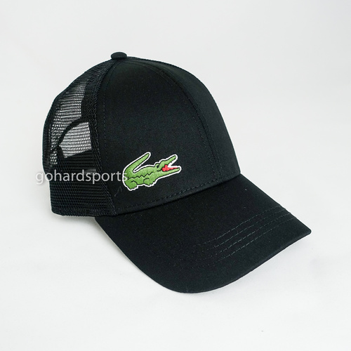 Lacoste Trucker Mesh Adjustable Cap in Black